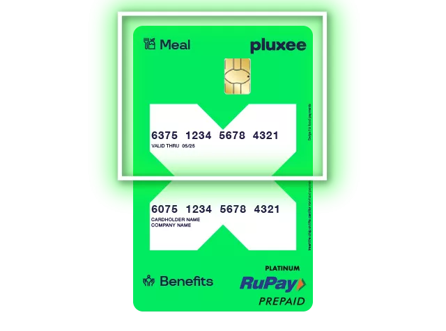 Meal and benefit card pluxee 